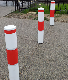 reflective-stripe-bollards-pedestrian-crossing-red-film